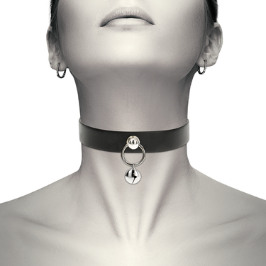 Collana fetish in pelle vegana regolabile, accessorio elegante